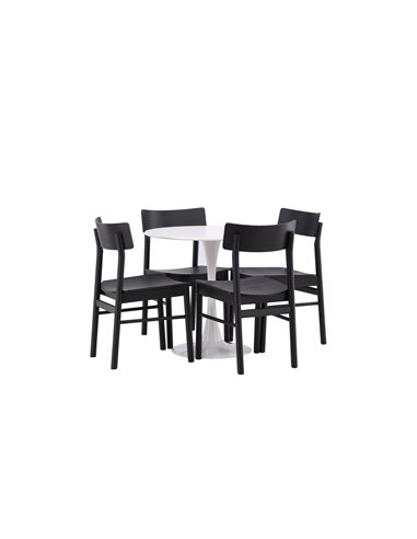 Matgrupp Hamden med Montros matstolar