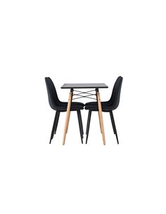Matgrupp Danburi med Polar matstolar, 120 × 60 cm 2