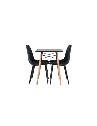 Matgrupp Danburi med Polar matstolar, 120 × 60 cm