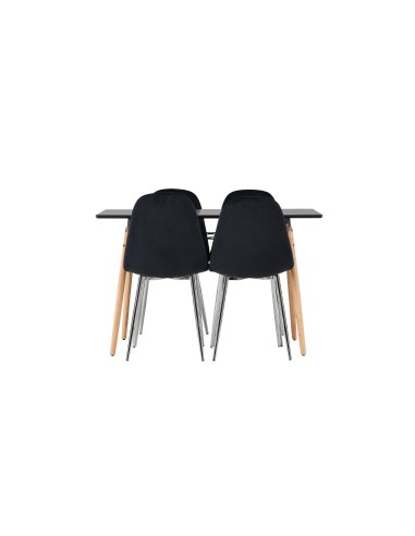 Matgrupp Danburi med Polar matstolar, 120 × 60 cm