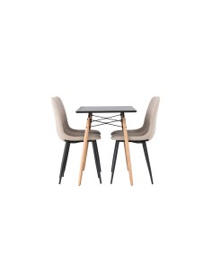 Matgrupp Danburi med Polar matstolar, 120 × 60 cm 2