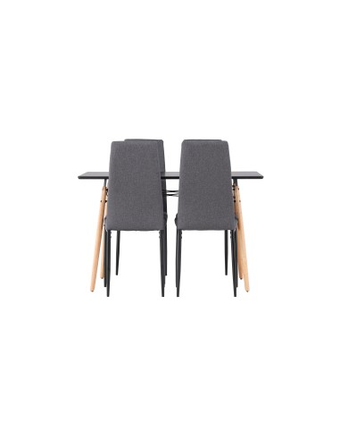 Matgrupp Danburi med Petra matstolar, 120 × 60 cm