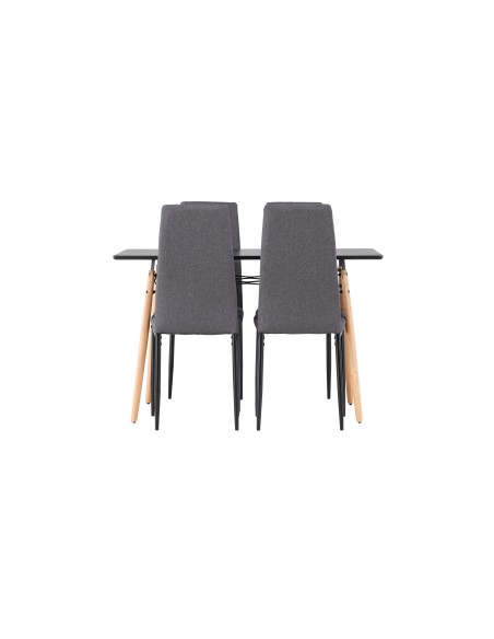 Matgrupp Danburi med Petra matstolar, 120 × 60 cm