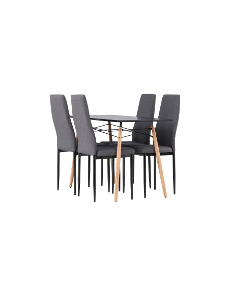 Matgrupp Danburi med Petra matstolar, 120 × 60 cm