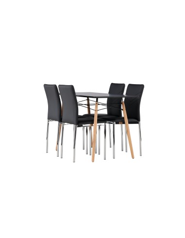Matgrupp Danburi med Lily matstolar, 120 × 60 cm