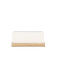 Fåtölj Ivy Ottoman, 100 × 70 cm, Vit