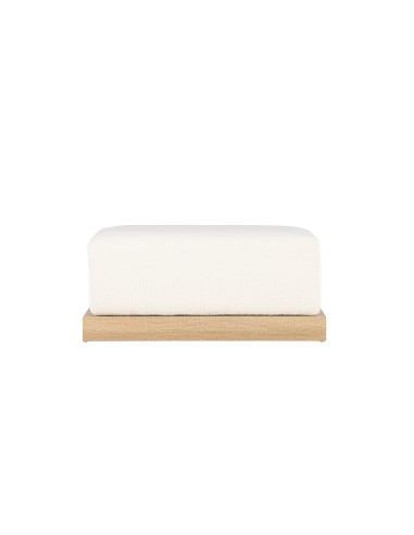 Fåtölj Ivy Ottoman, 100 × 70 cm, Vit