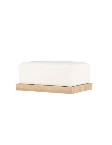 Fåtölj Ivy Ottoman, 100 × 70 cm, Vit
