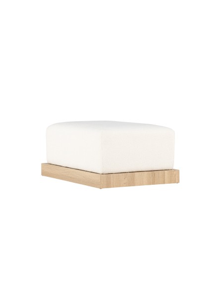 Fåtölj Ivy Ottoman, 100 × 70 cm, Vit