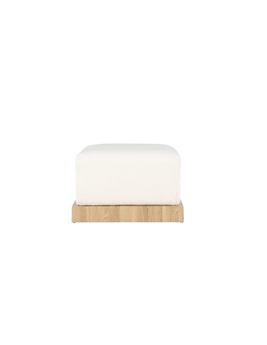 Fåtölj Ivy Ottoman, 100 × 70 cm, Vit