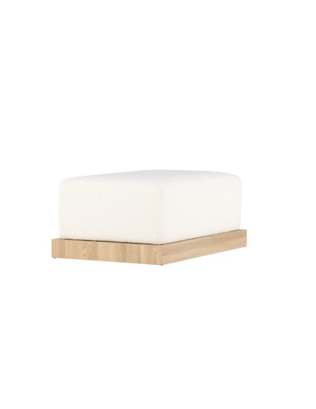 Fåtölj Ivy Ottoman, 100 × 70 cm, Vit