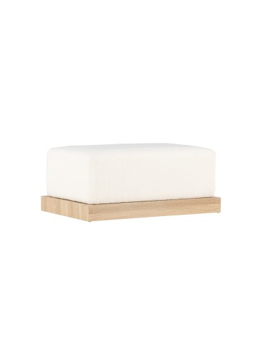 Fåtölj Ivy Ottoman, 100 × 70 cm, Vit
