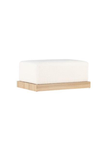 Fåtölj Ivy Ottoman, 100 × 70 cm, Vit