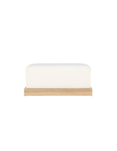 Fåtölj Ivy Ottoman, 100 × 70 cm, Vit