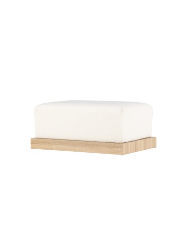 Fåtölj Ivy Ottoman, 100 × 70 cm, Vit
