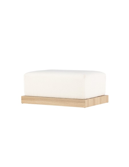 Fåtölj Ivy Ottoman, 100 × 70 cm, Vit