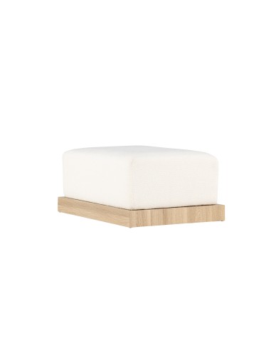 Fåtölj Ivy Ottoman, 100 × 70 cm, Vit