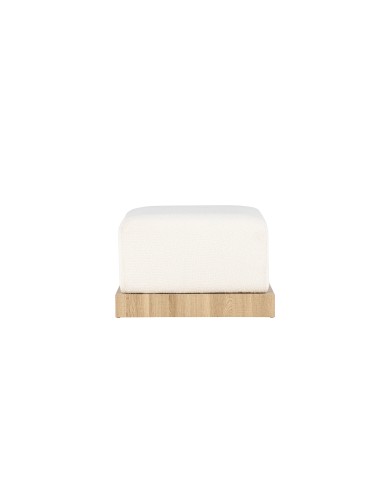 Fåtölj Ivy Ottoman, 100 × 70 cm, Vit