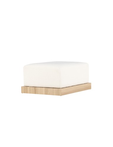 Fåtölj Ivy Ottoman, 100 × 70 cm, Vit