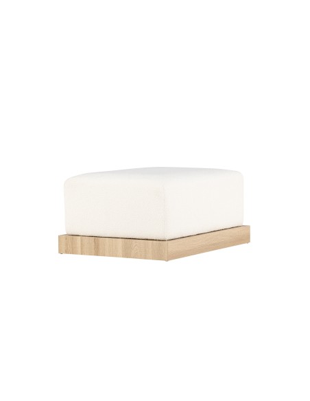 Fåtölj Ivy Ottoman, 100 × 70 cm, Vit