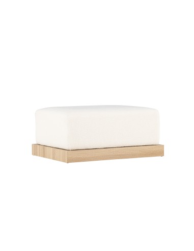 Fåtölj Ivy Ottoman, 100 × 70 cm, Vit