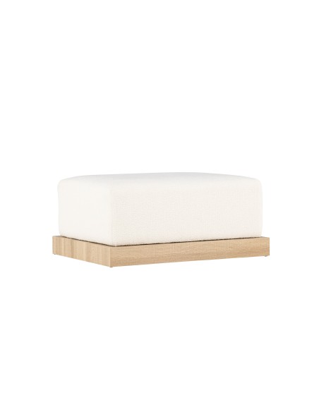 Fåtölj Ivy Ottoman, 100 × 70 cm, Vit