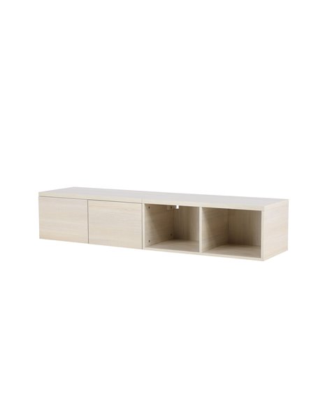 TV-bänk Nomi, 180 cm, Vitlaserad