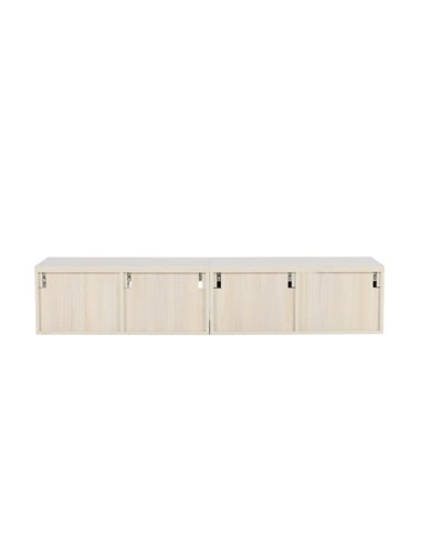 TV-bänk Nomi, 180 cm, Vitlaserad