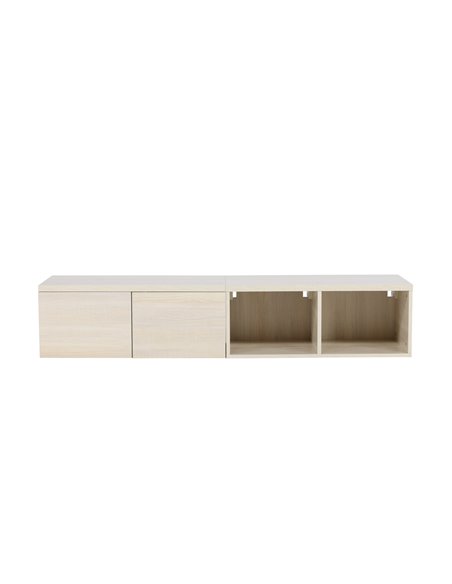 TV-bänk Nomi, 180 cm, Vitlaserad