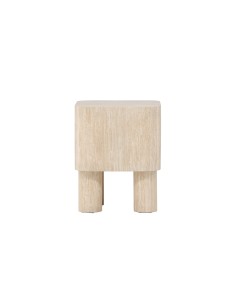 Sidobord Klirou, 40 × 40 cm, Beige