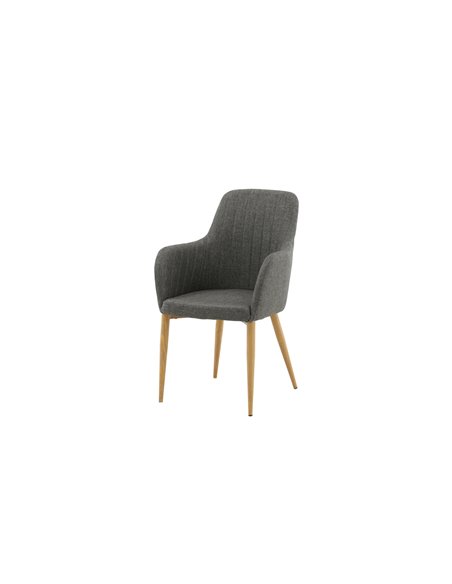 Matstol Comfort, Grå/Natur
