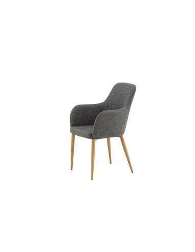 Matstol Comfort, Grå/Natur