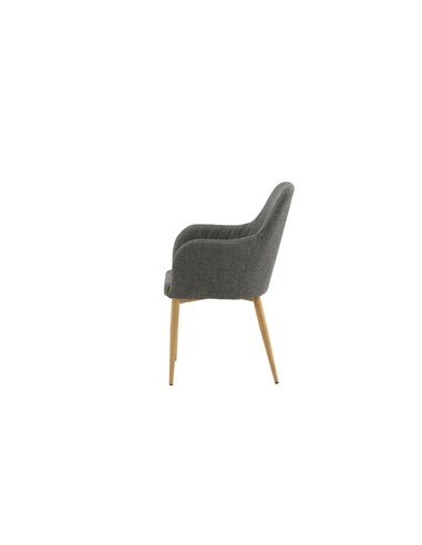 Matstol Comfort, Grå/Natur