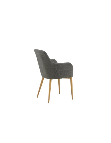 Matstol Comfort, Grå/Natur
