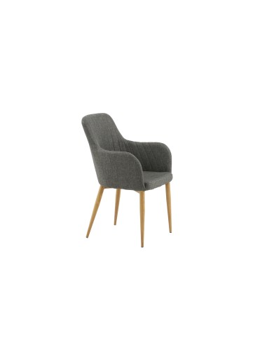 Matstol Comfort, Grå/Natur
