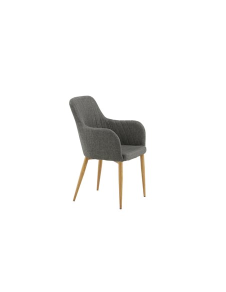 Matstol Comfort, Grå/Natur