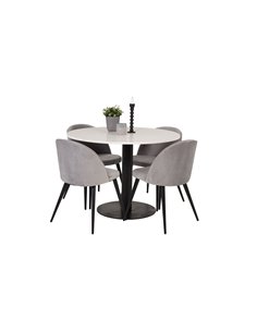 Matgrupp Razzia med Velvet matstolar
