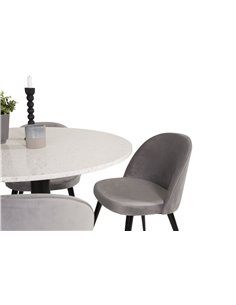 Matgrupp Razzia med Velvet matstolar 2