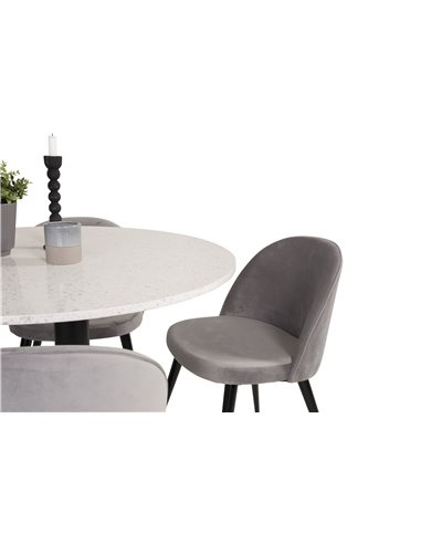 Matgrupp Razzia med Velvet matstolar