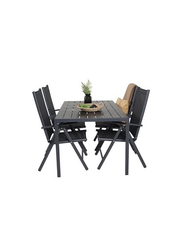 Matgrupp Break med Break matstolar, 150 × 90 cm