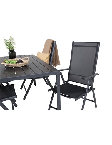 Matgrupp Break med Break matstolar, 150 × 90 cm