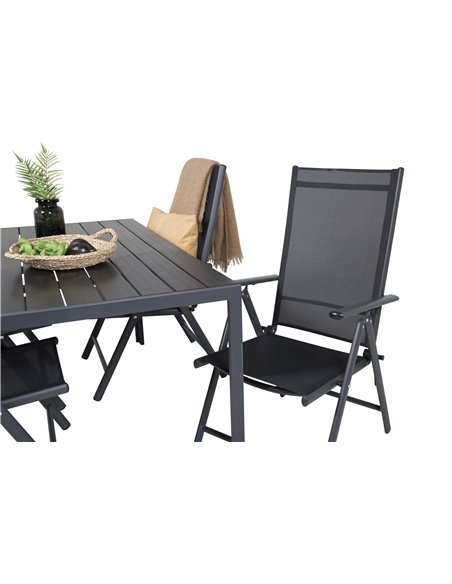 Matgrupp Break med Break matstolar, 150 × 90 cm
