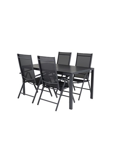 Matgrupp Break med Break matstolar, 150 × 90 cm
