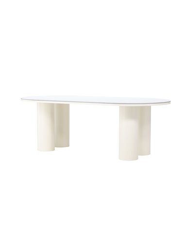 Matbord Havstenssund, 220 × 110 cm, Vit