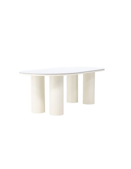 Matbord Havstenssund, 220 × 110 cm, Vit