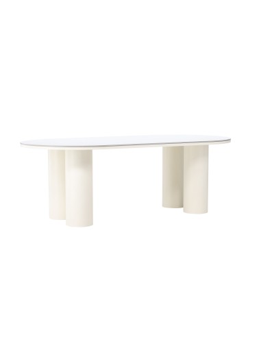 Matbord Havstenssund, 220 × 110 cm, Vit