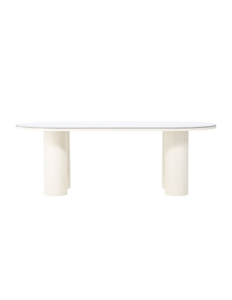 Matbord Havstenssund, 220 × 110 cm, Vit