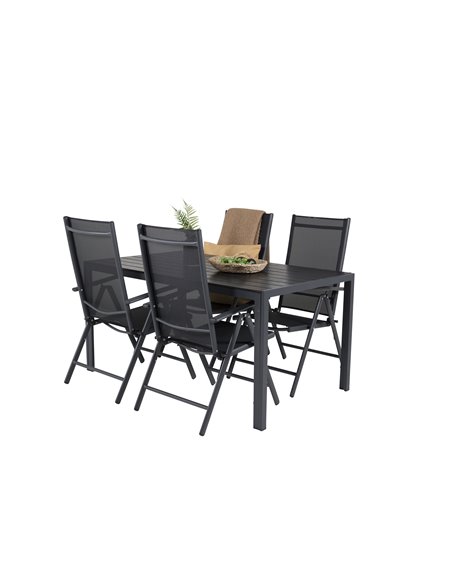 Matgrupp Break med Break matstolar, 150 × 90 cm
