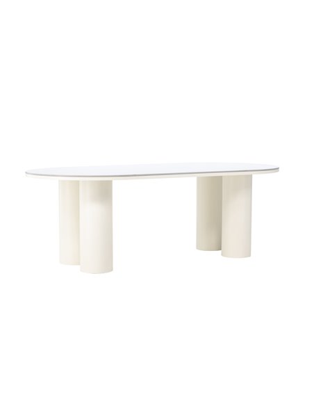 Matbord Havstenssund, 220 × 110 cm, Vit