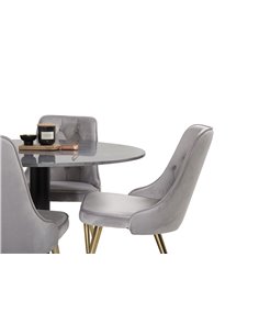 Matgrupp Estelle med Velvet Deluxe matstolar